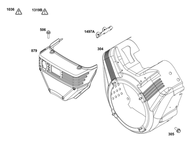 Part Location Diagram of 84001960 Briggs and Stratton Cover, Carburetor/Efi